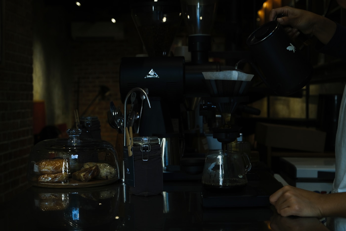 Quiet cafe detail with cup and soft natural light