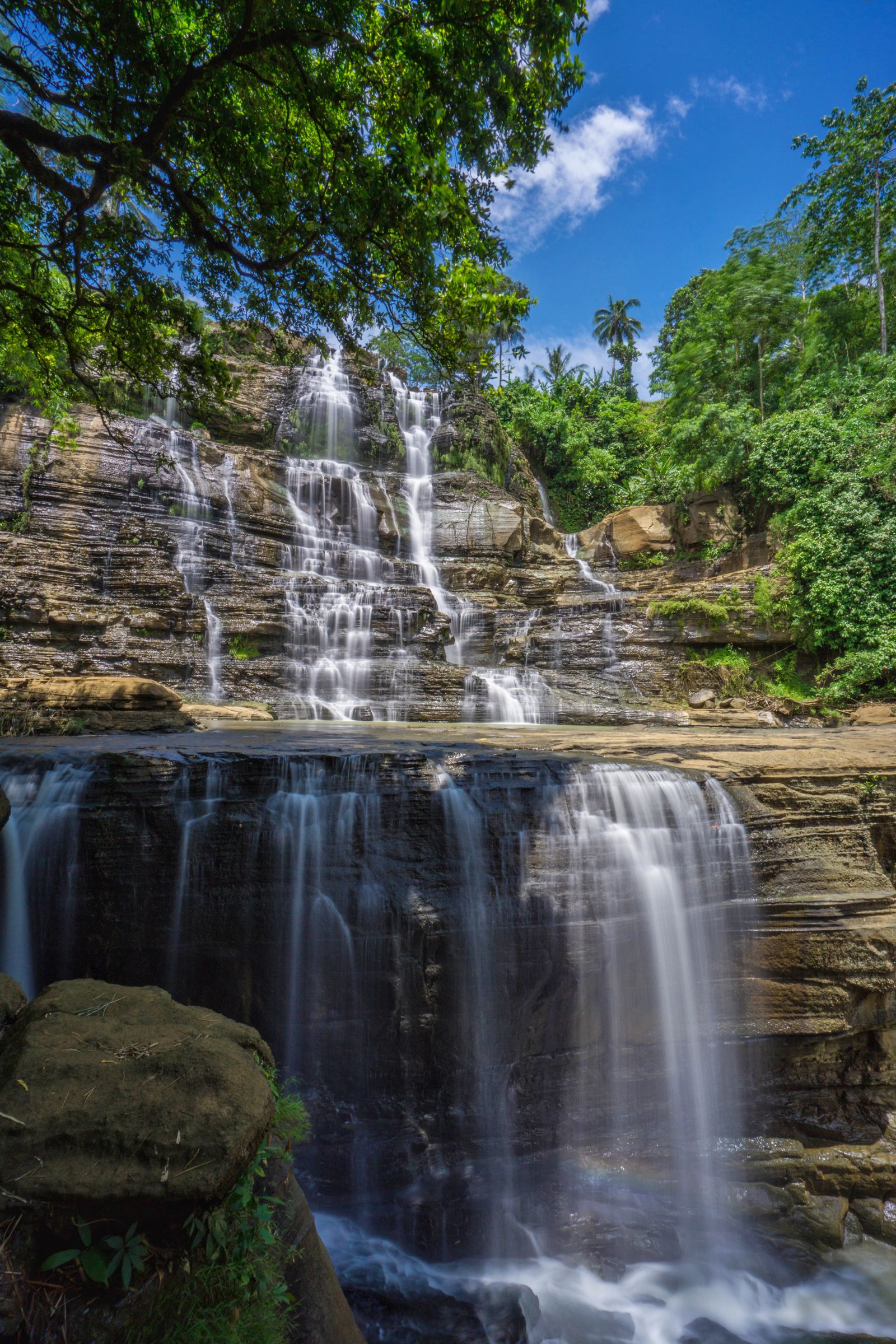 Air terjun di kawasan hutan Sukabumi, Jawa Barat